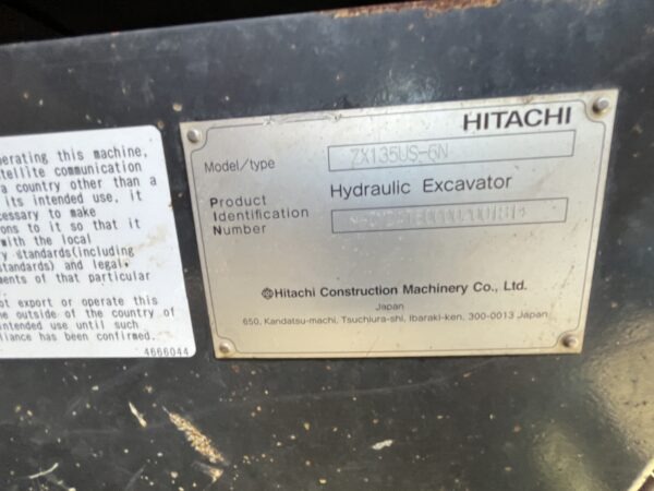 2018 Hitachi ZX135 Excavator - Image 24