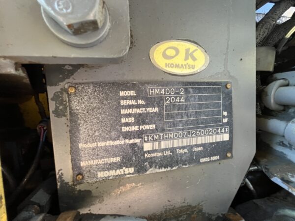 2006 Komatsu HM400-2 Haul Truck - Image 20