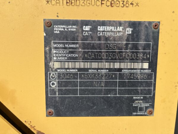 2002 Caterpillar D3G XL Dozer - Image 11