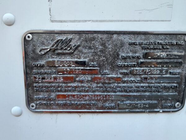 1995 Alloy 53' x 102” Dry Van Trailer - Image 7